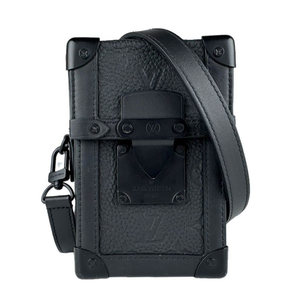 Louis Vuitton Bag Monogram Vertical Trunk Wearable Wallet Leather Black